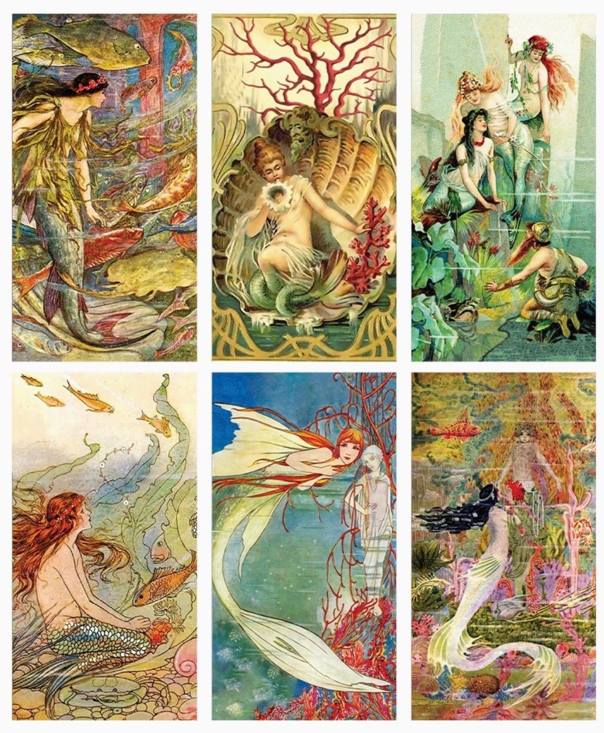 Vintage Mermaid Large Matchbox
