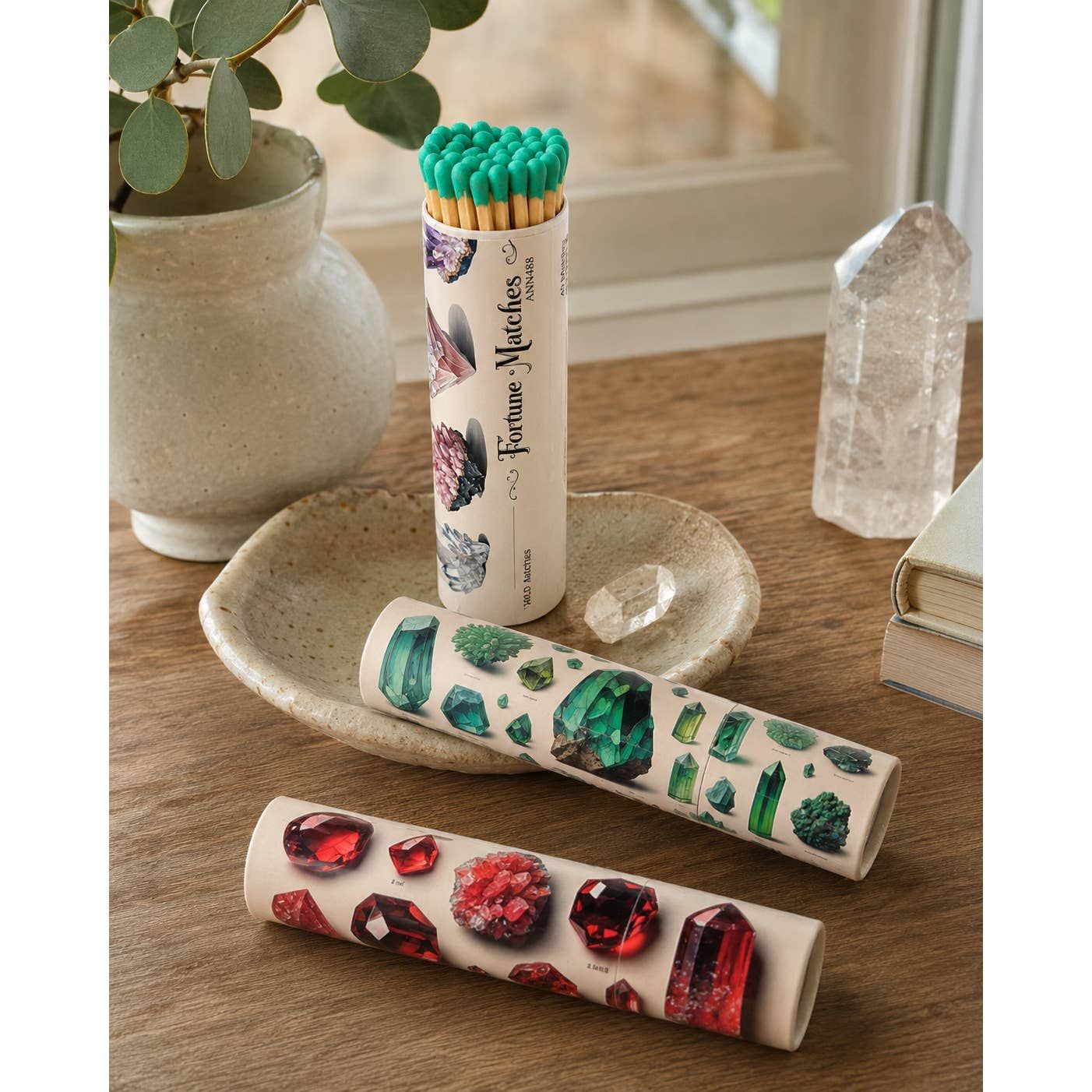 Fortune Matches Crystal Tube Set  (Gemstone Set)