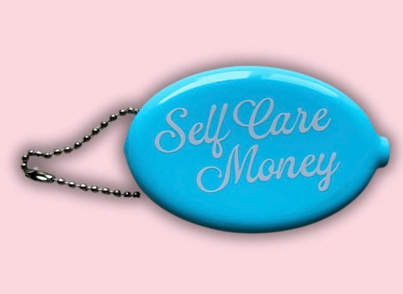 Self Care Money Coin Purse Keychain