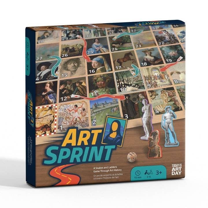 Art Sprint Snakes &amp; Ladders Game