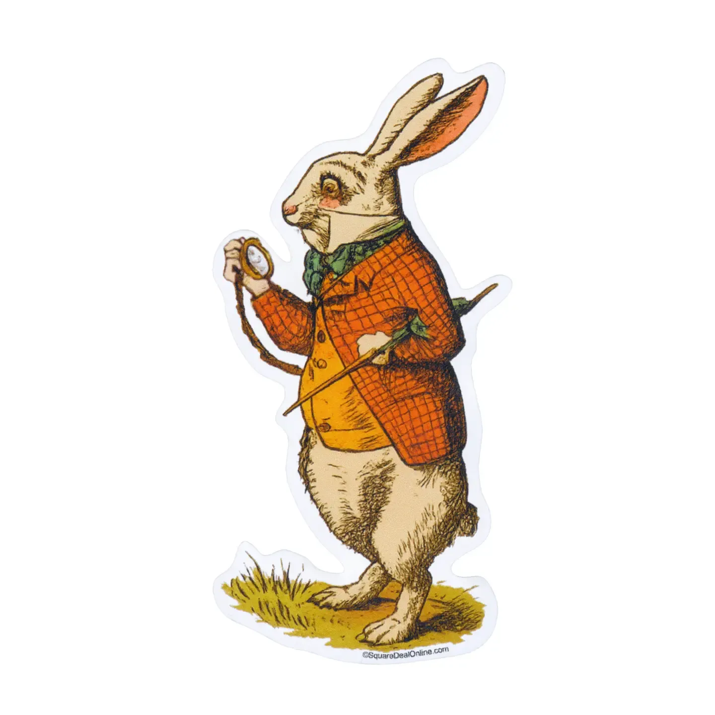 Rabbit W/ Watch Alices Adventures In Wonderland Sticker