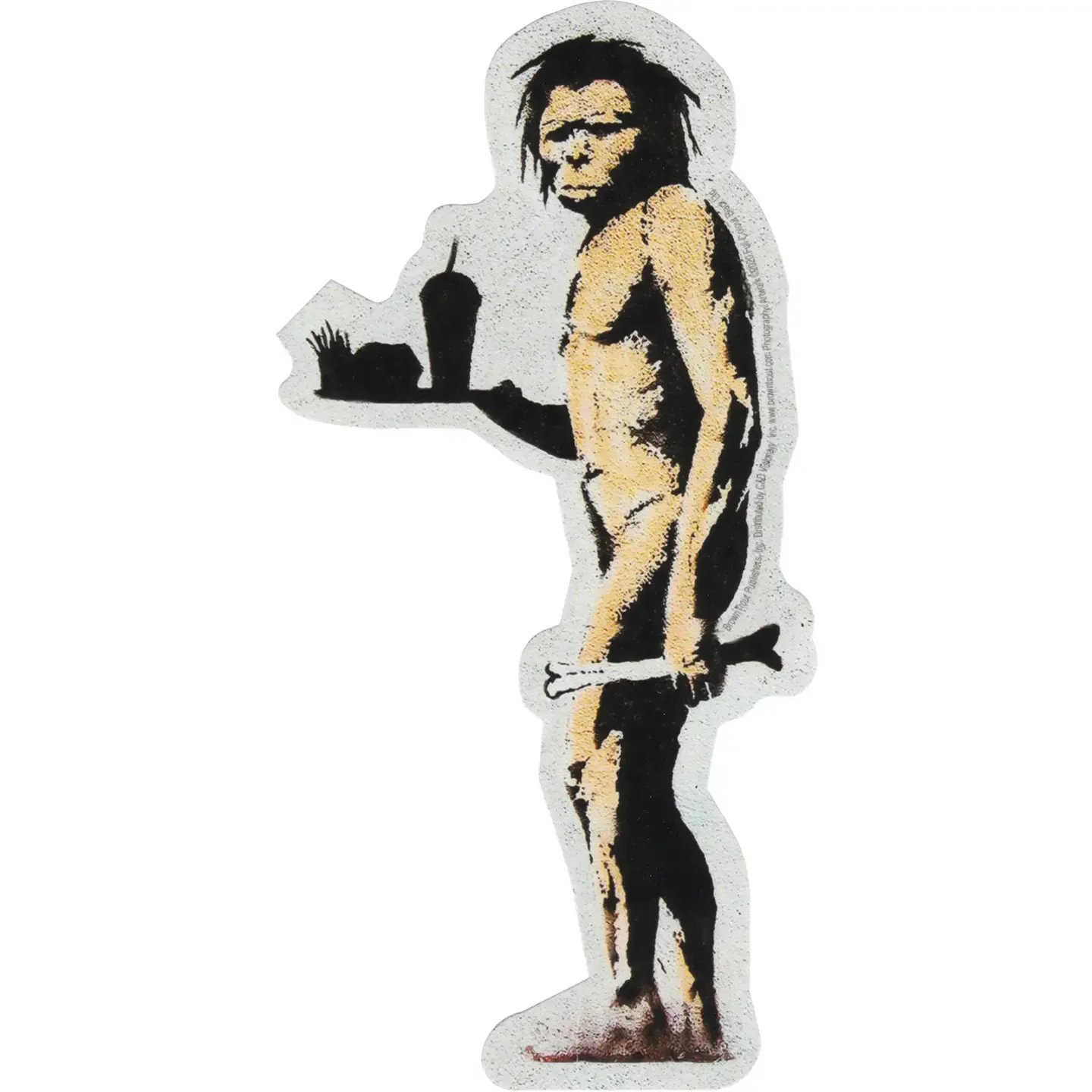 Banksy Caveman Sticker