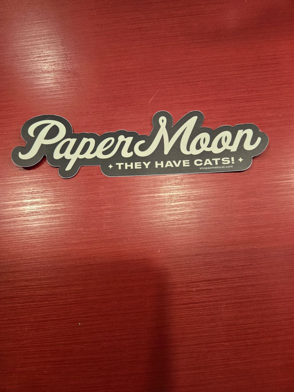 Paper Moon They Have Cats Black &amp; Cream Sticker
