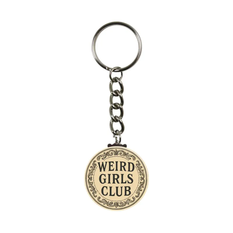 Weird Girls Club Feminist Keychain