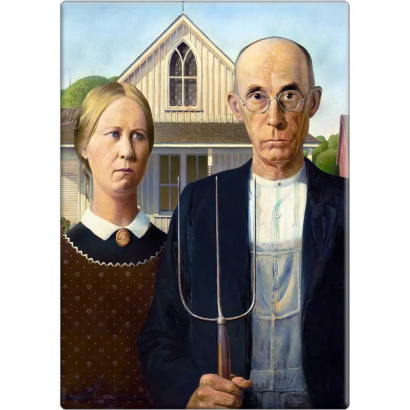 American Gothic 1930 Portrait Magnet