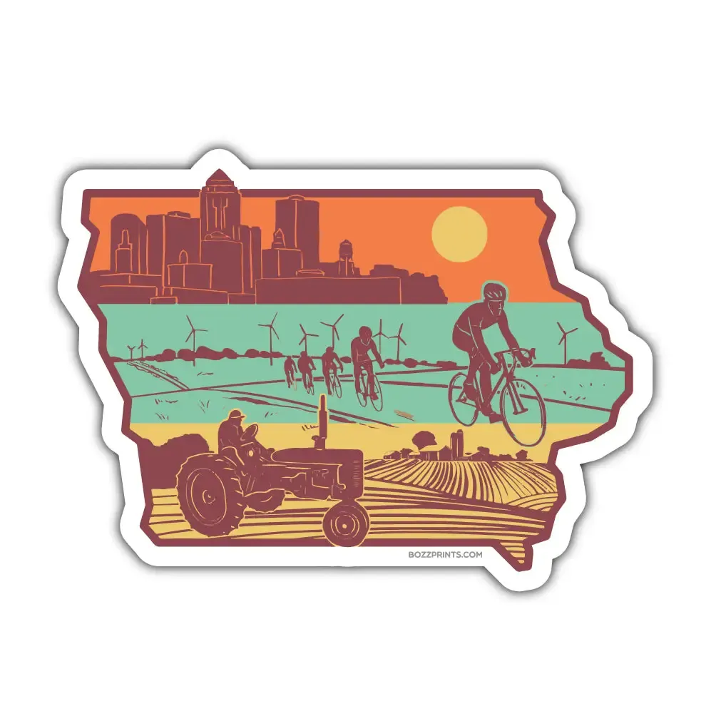 Layers Of Iowa Hard Magnet
