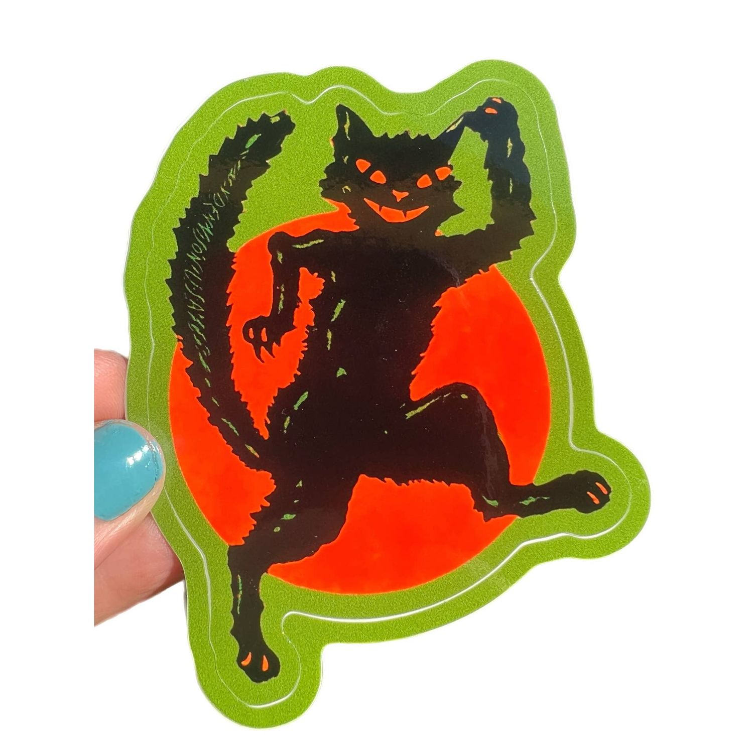 Halloween Mayhem Cat Sticker