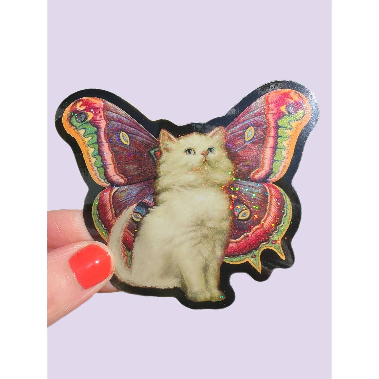 Cat Butterfly Sticker