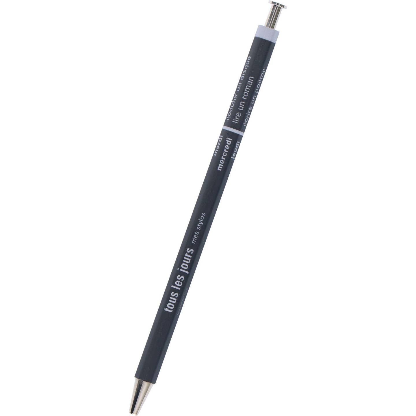 Japanese Wooden Ballpoint Pen - Black 0.5mm