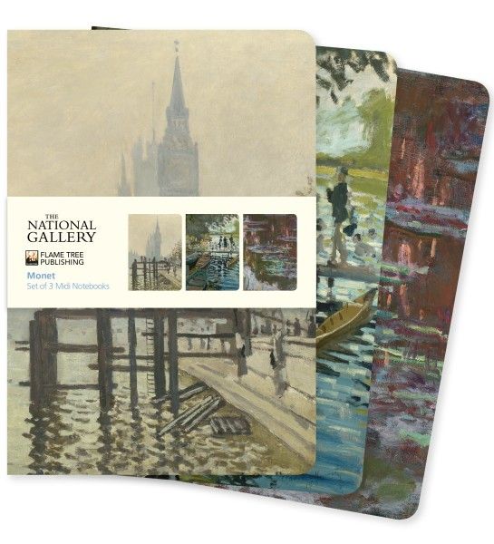 National Gallery Monet Mini Set Of 3 Mini Notebooks