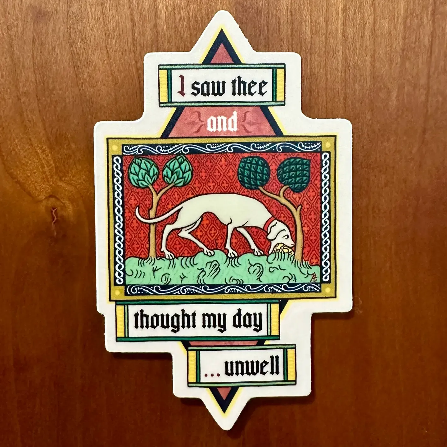 Thought My Day Unwell Sticker