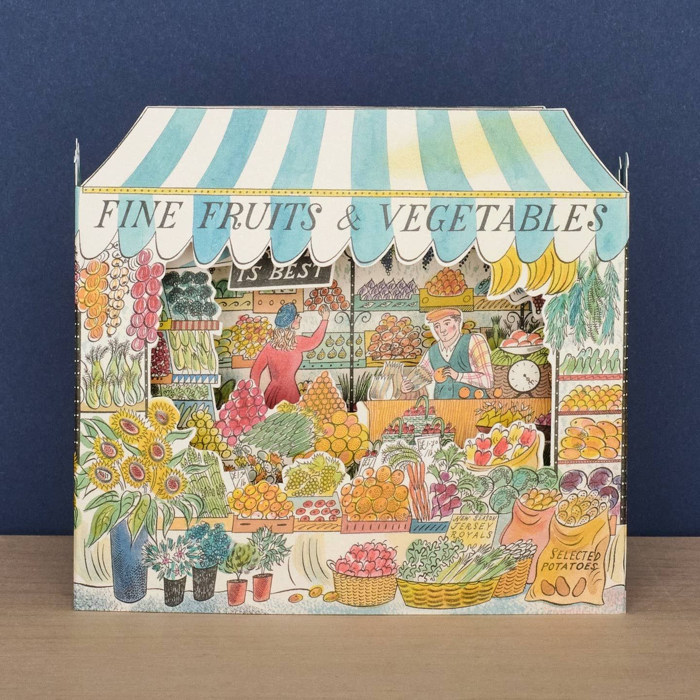 Fruit &amp; Veg Shop Die Cut Card