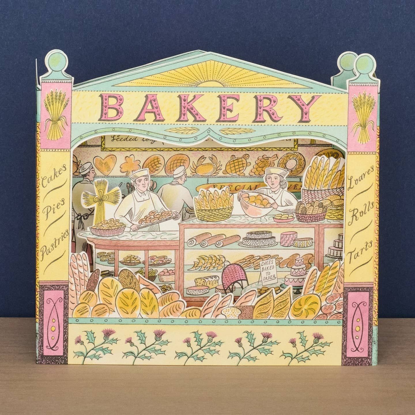 Bakery Shop Die Cut Card