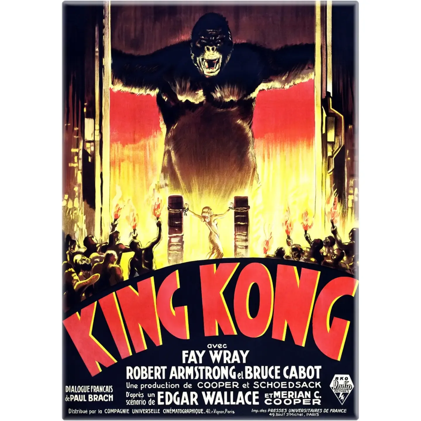 King Kong 1933 Magnet