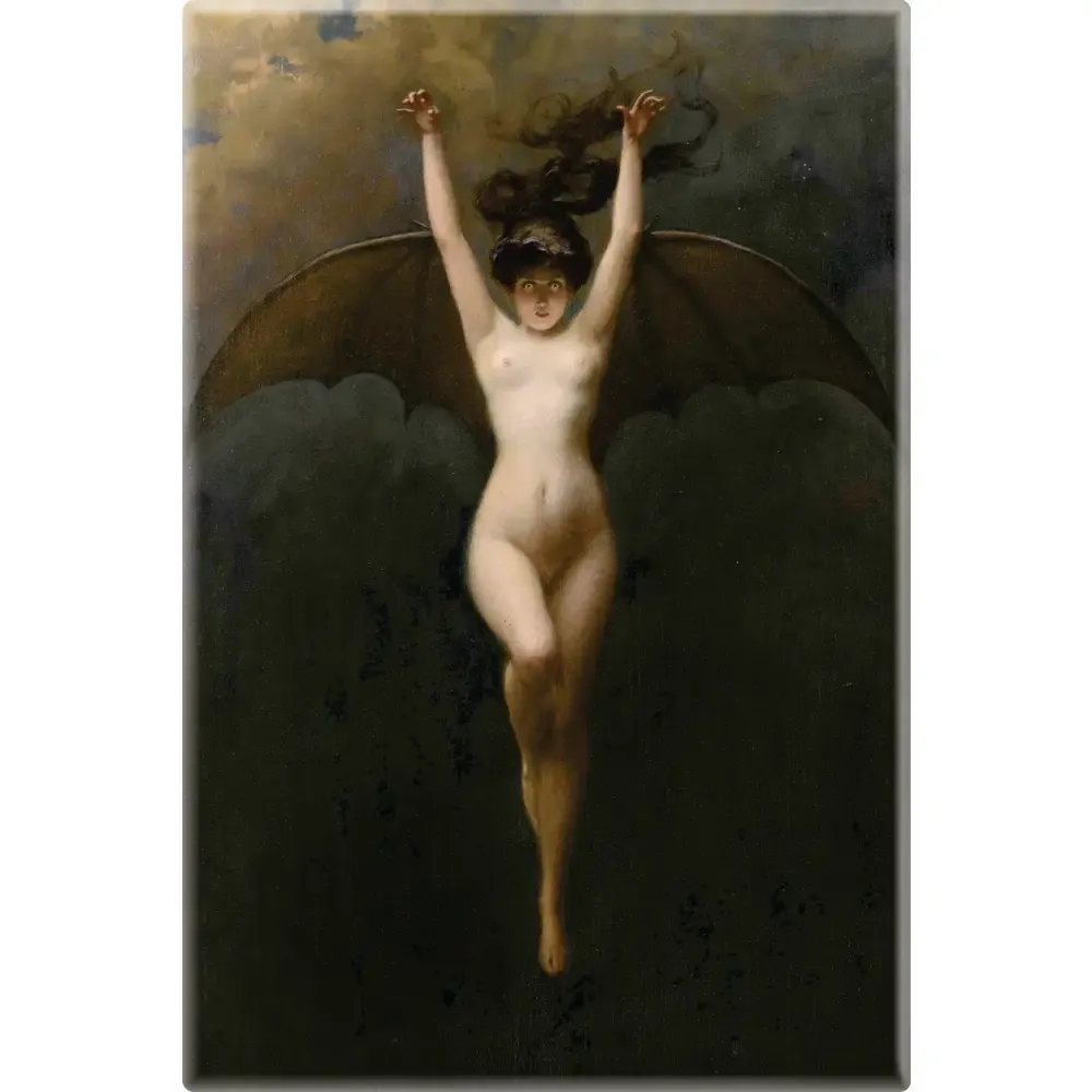 Penot Bat Woman Gothic Magnet