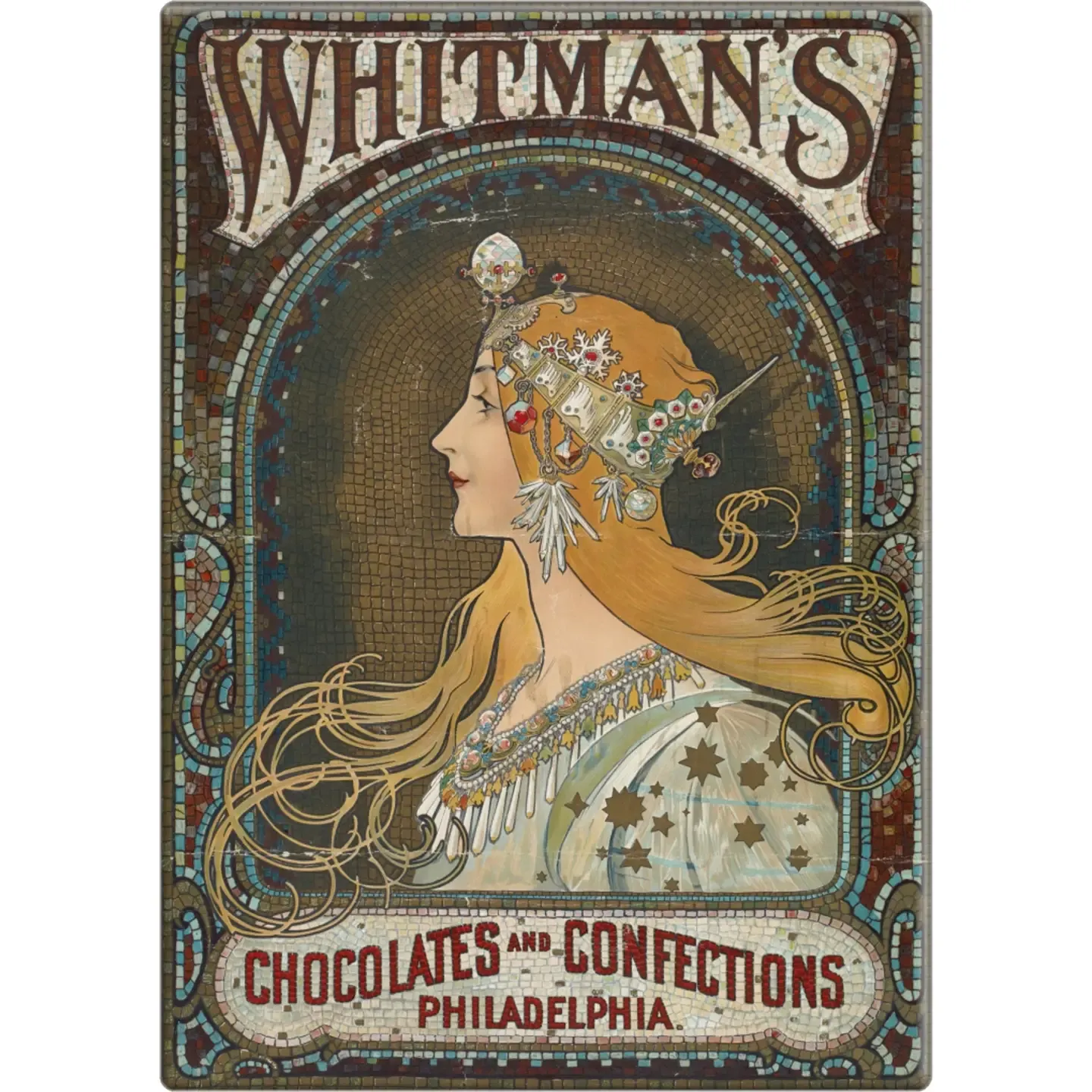 Mucha 1923 Whitmans Choc Magnet