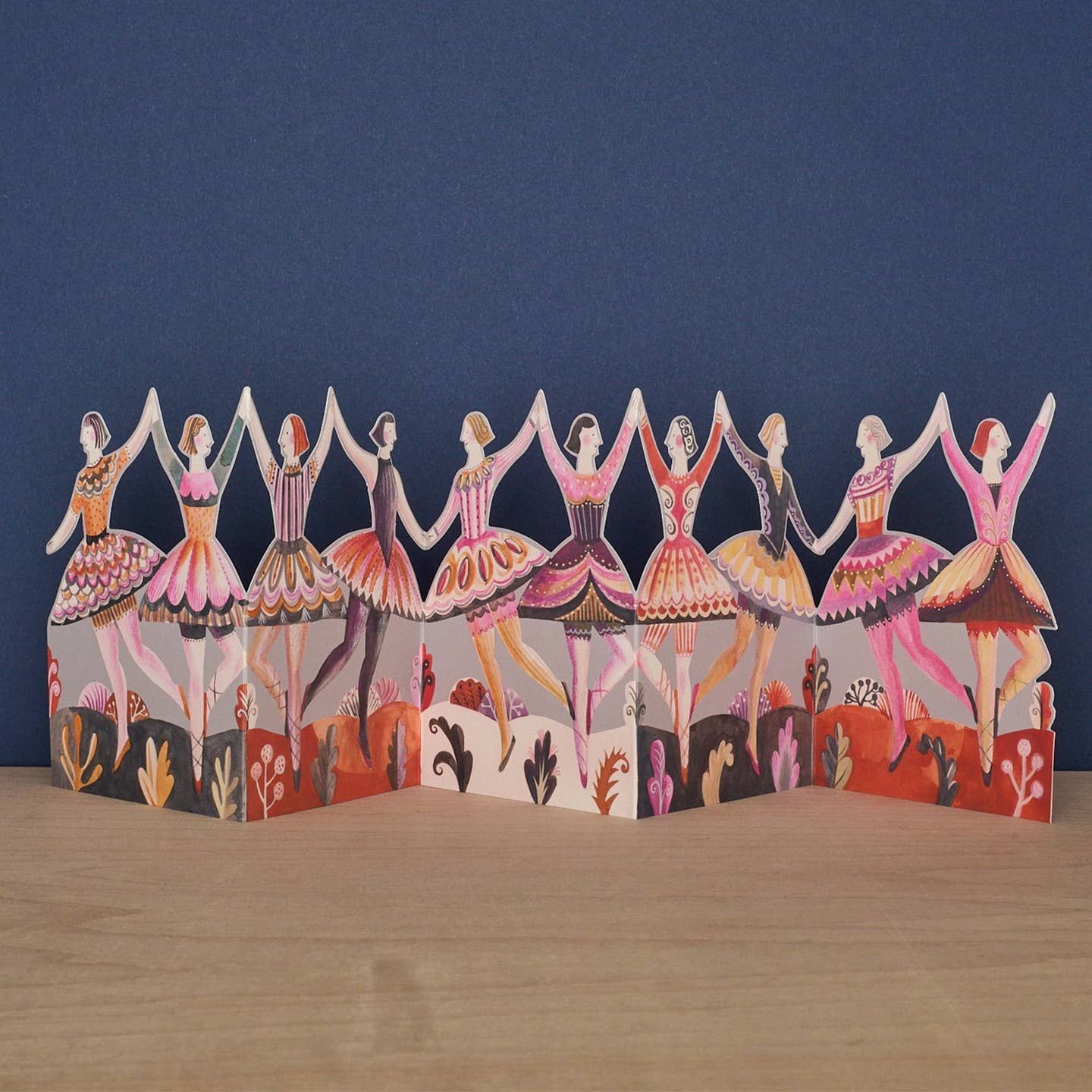 Ballet Dancers Die Cut Card