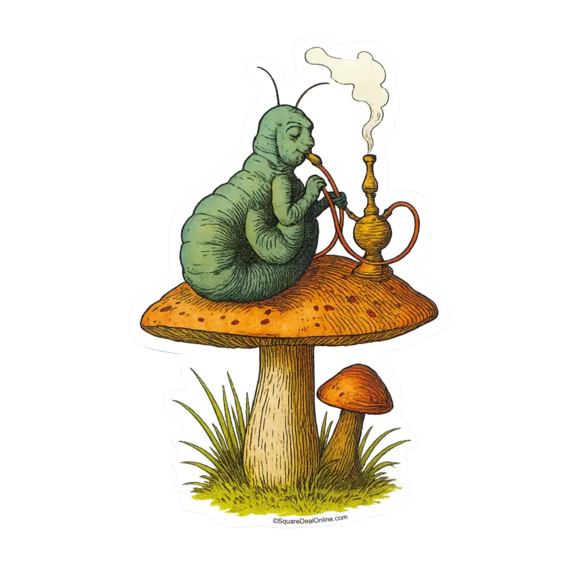 Caterpillar Alices Adventure in Wonderland Sticker