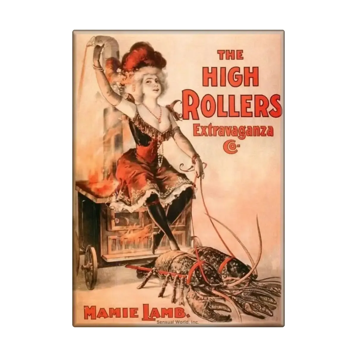 High Rollers Extravaganza Co. 1900's Circus Magnet