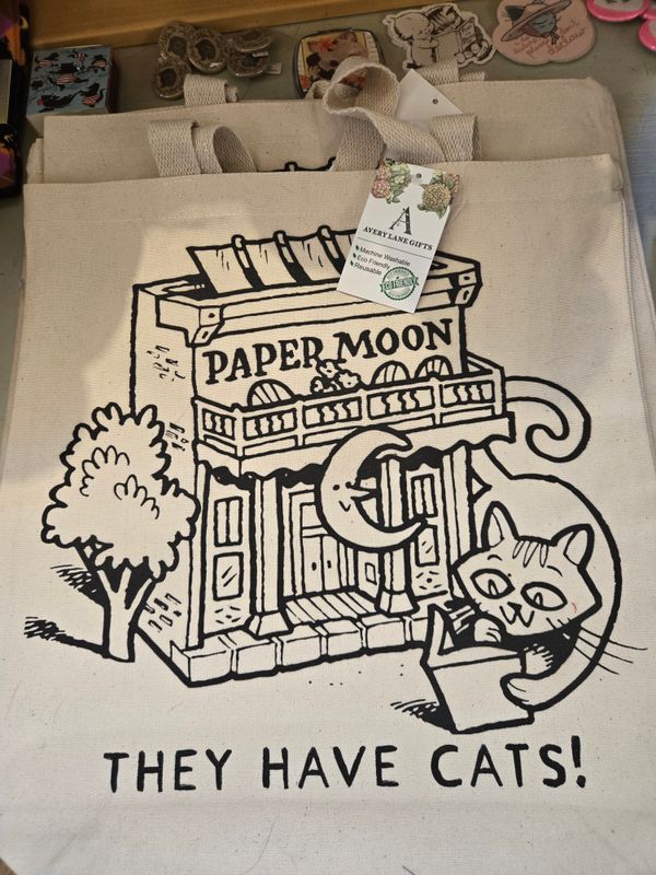 Paper Moon Logo 12oz Canvas Tote