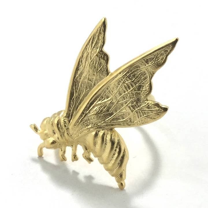 Gold Wasp Statement Ring