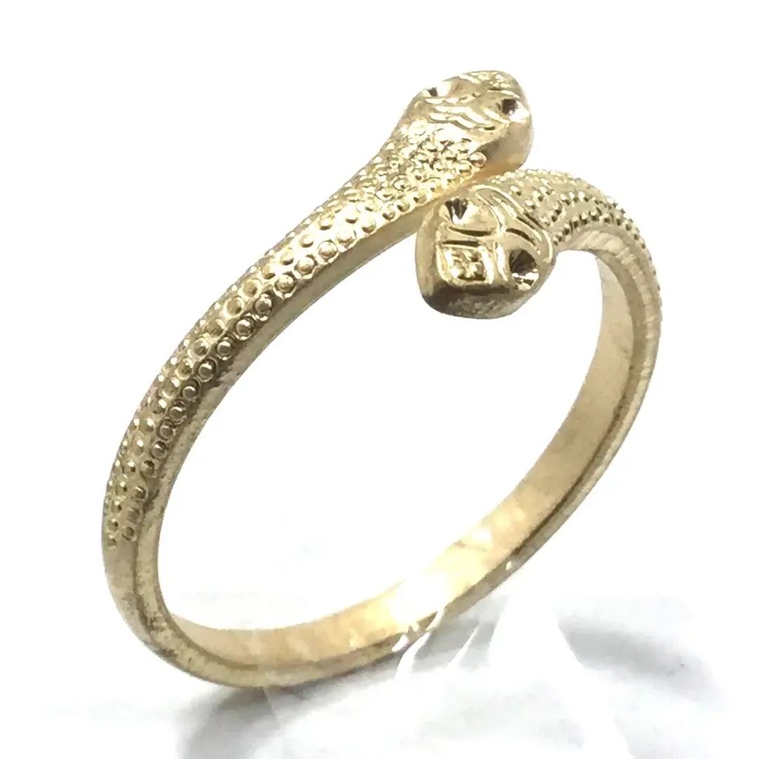 14KT Gold Serpent Wrap Ring Adjustable