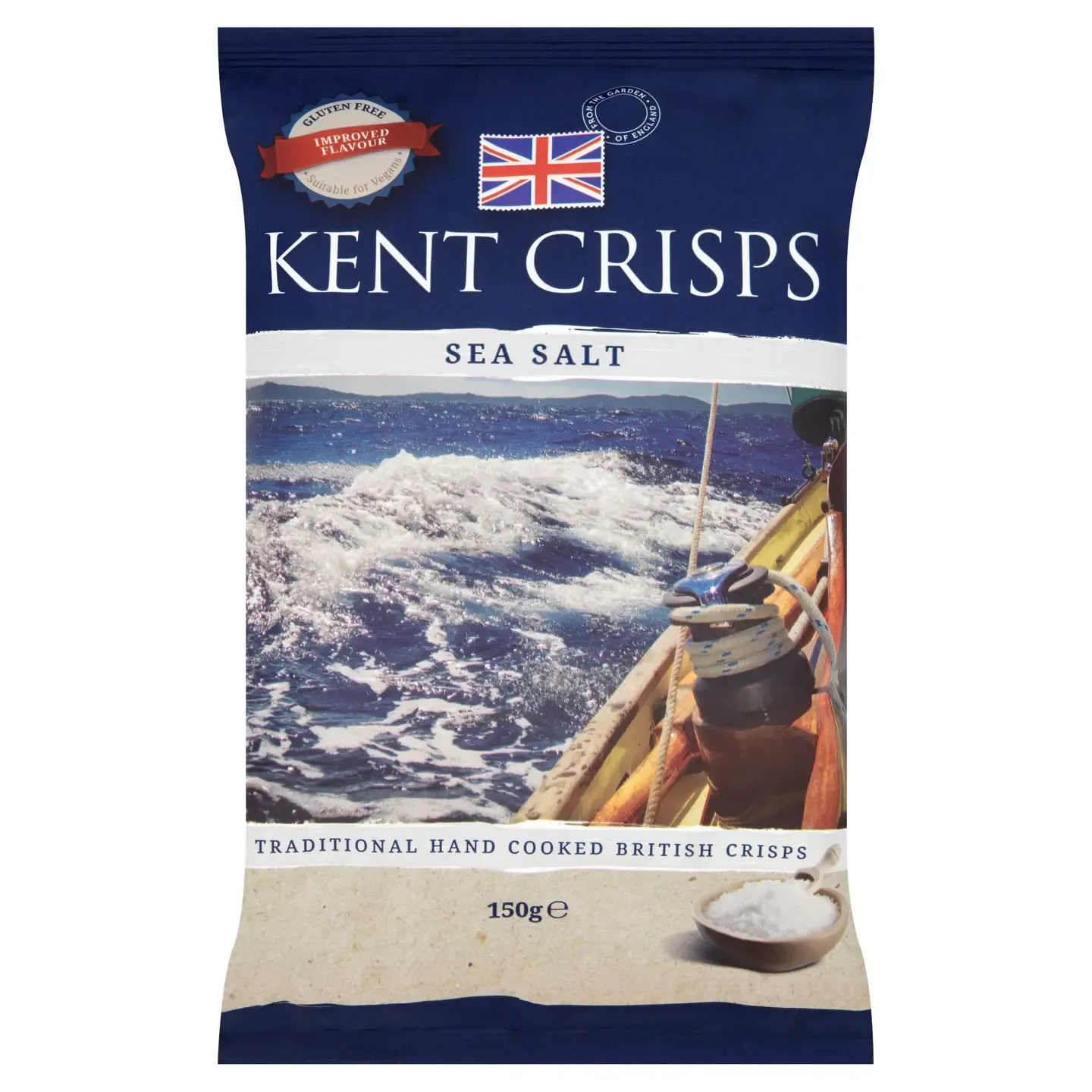 Kent Crisps Sea Salt Hand Cooked 150g