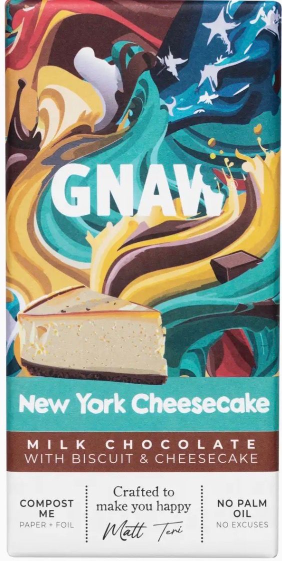 Gnaw New York Cheesecake Milk Chocolate 2.82 oz