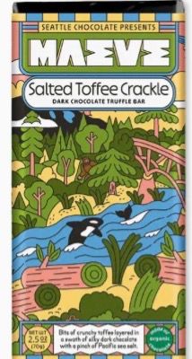 Salted Toffee Crackle Truffle Bar