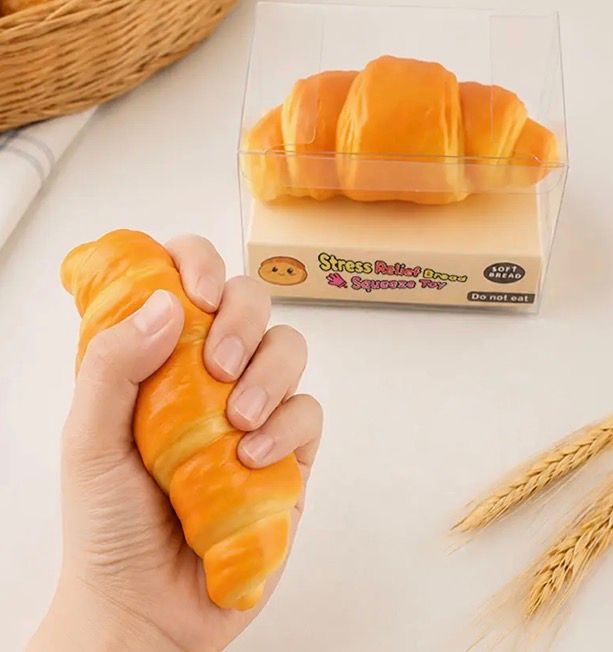 Croissant Loaf Squeeze Squishy Toy