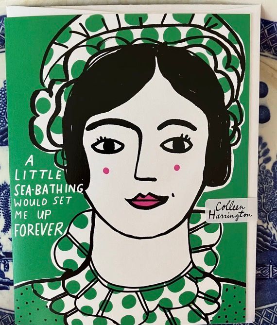 A Little Sea-Bathing Would Set Me Up Forever Greeting Card