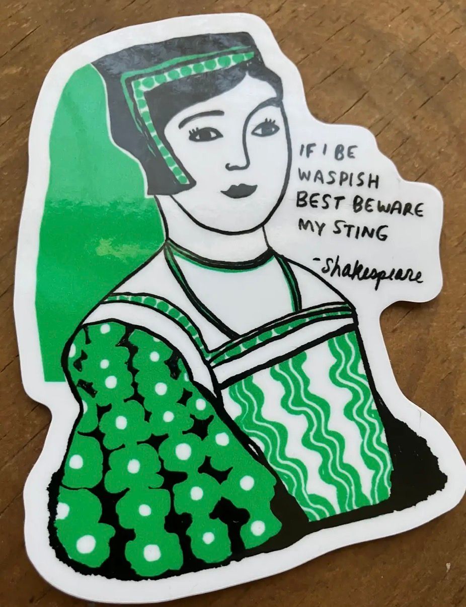 Shakespeare Waspish 3" Vinyl Sticker