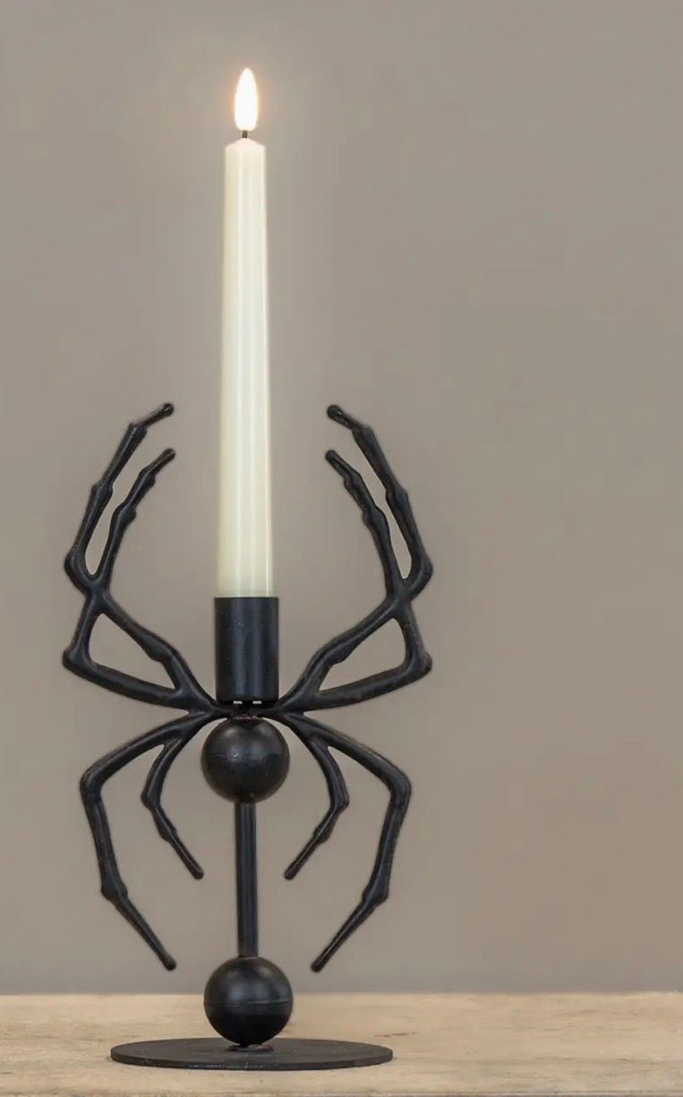 10" Spider Taper Candle Holder