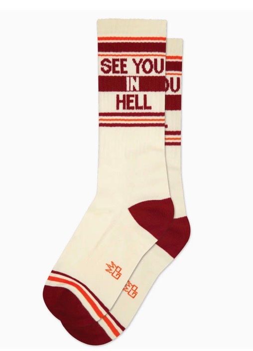 See You In Hell Gym Crew Socks