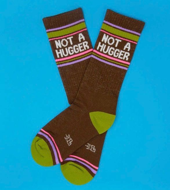 Not A Hugger Gym Crew Socks 