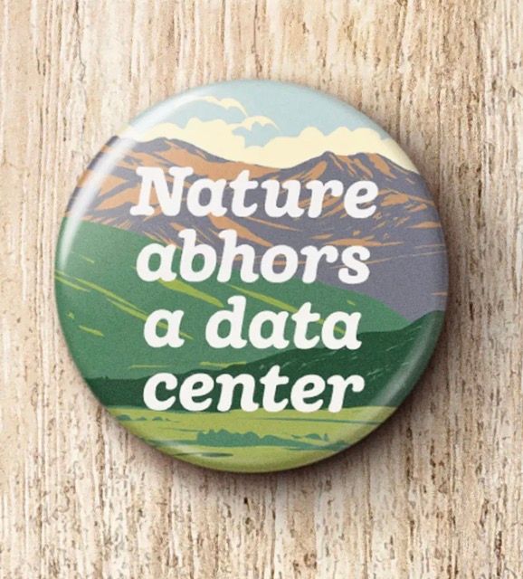 Nature Abhors A Data Center 1.75 Button