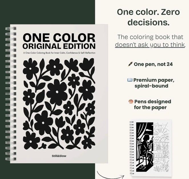 One Color Coloring Book Original Edition