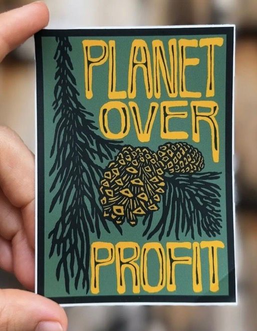 Planet Over Profit Sticker