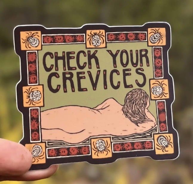 Tick Check Reminder Sticker