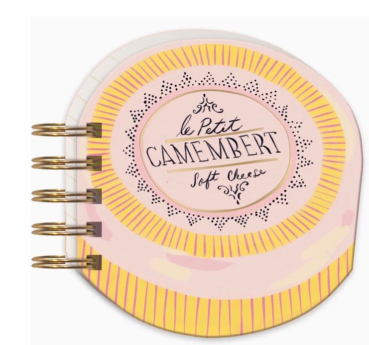 Sip &amp; Savor Camembert Spiral Notepad