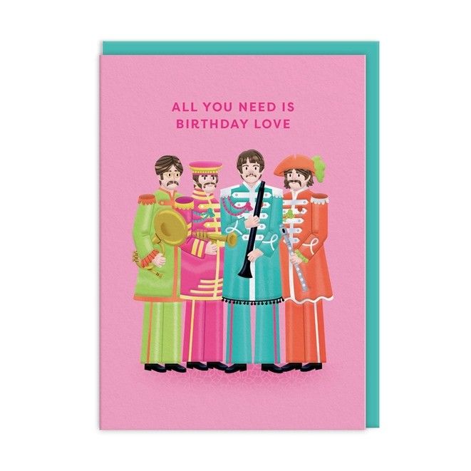 Beatles Birthday Greeting Card