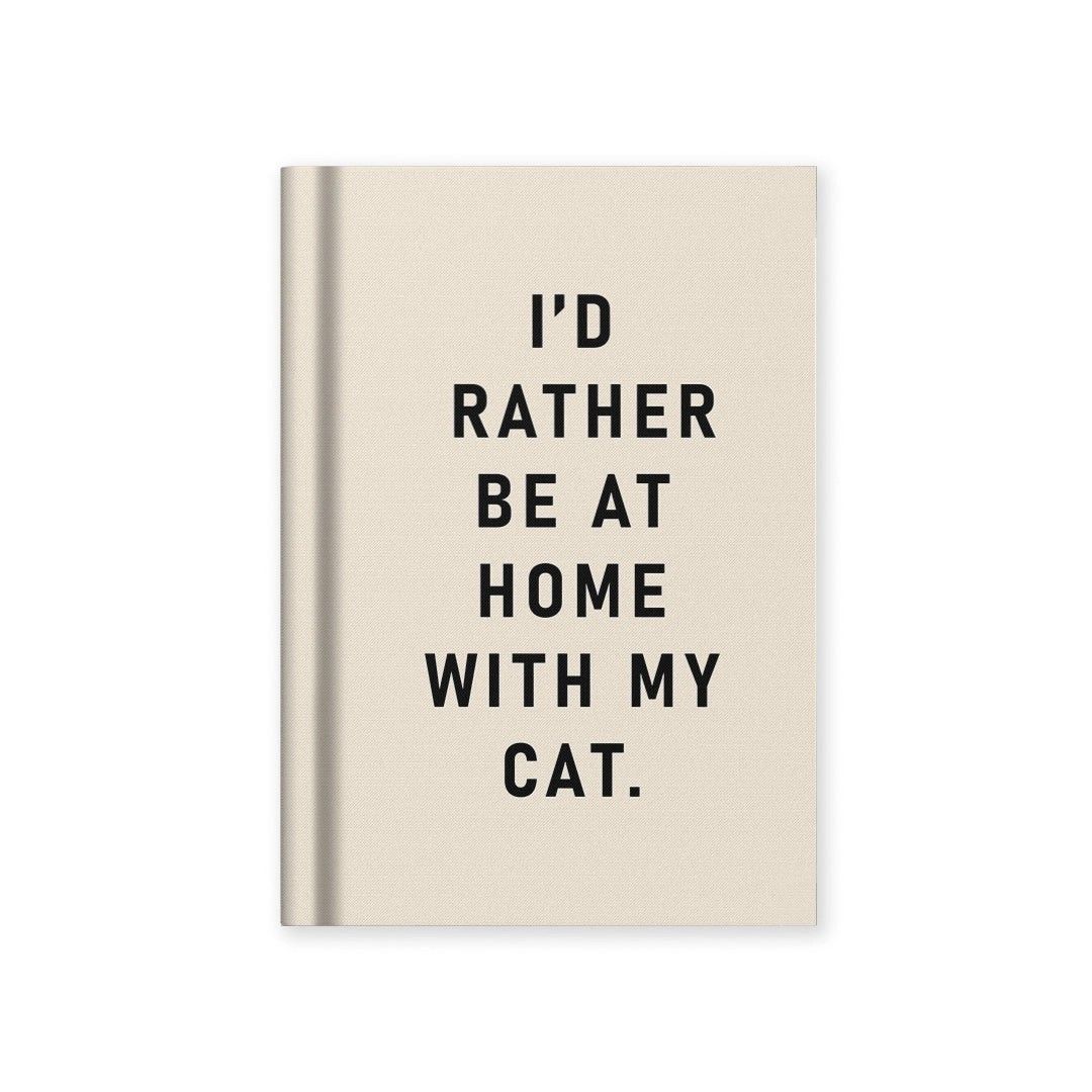 Home With My Cat Mini Notebook