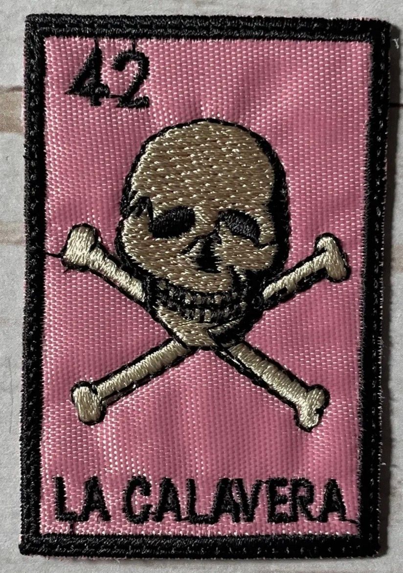 Iron On La Calavera Patch