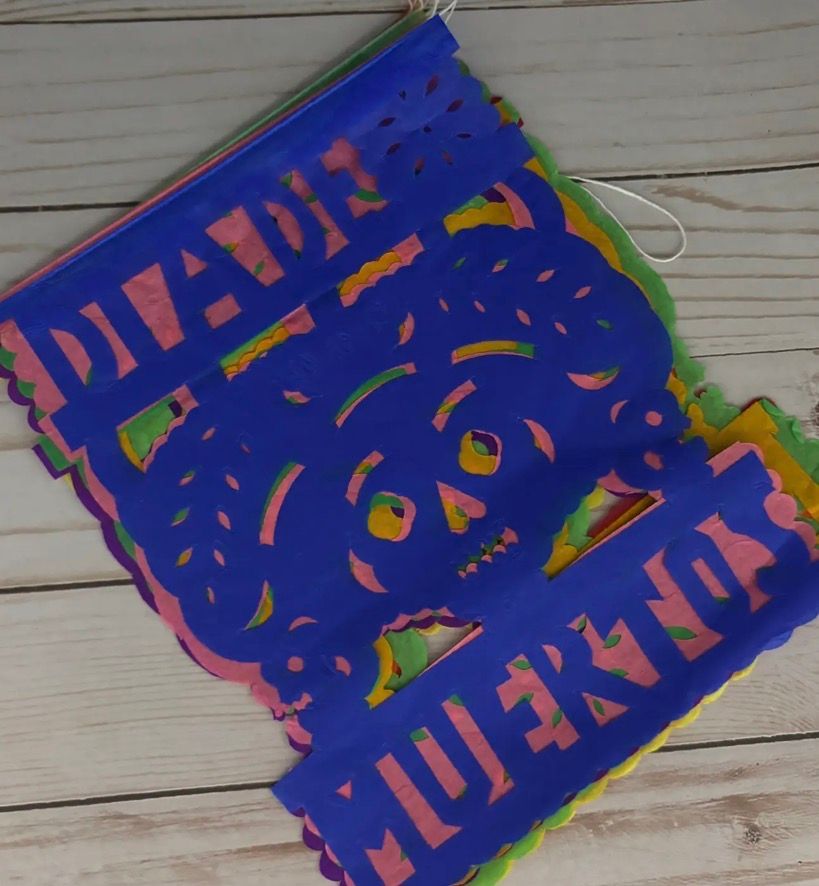 Papel Picado Banner – Traditional Mexican Party Decoration