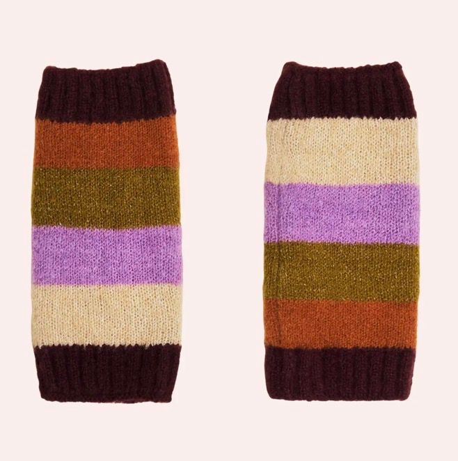 Lilia Short Wrist Warmer Mittens Vintage Mix