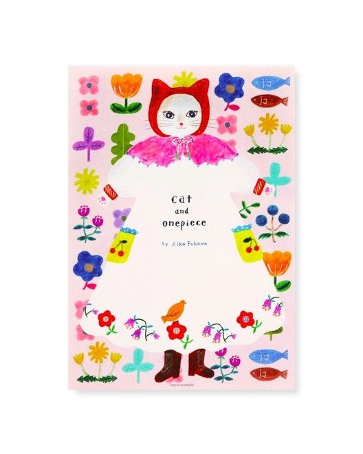Cat and Onepiece Large Writing Pad