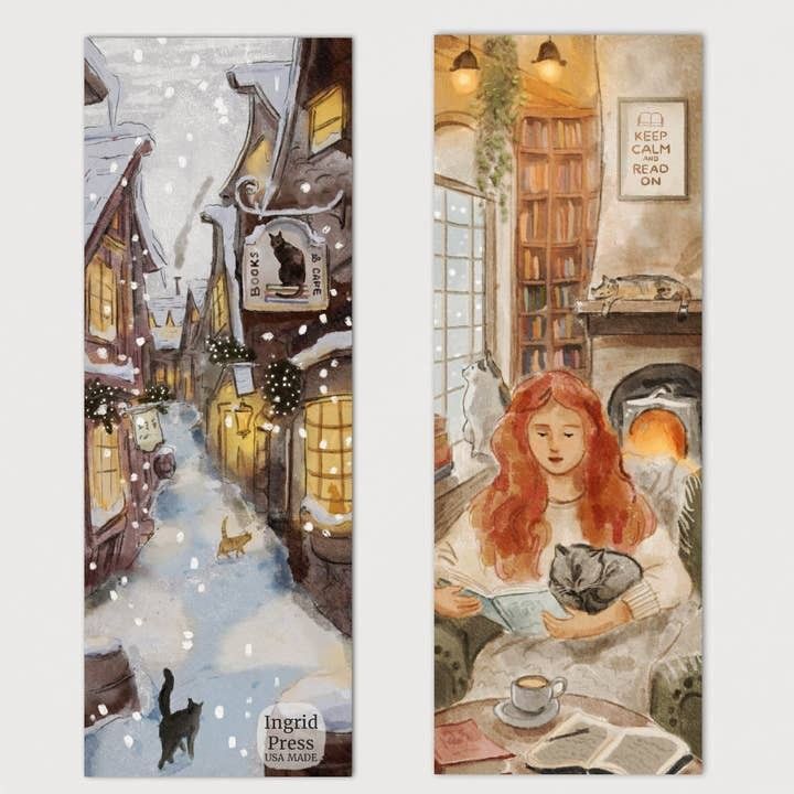 Cats, Books and Coffee Bookmark