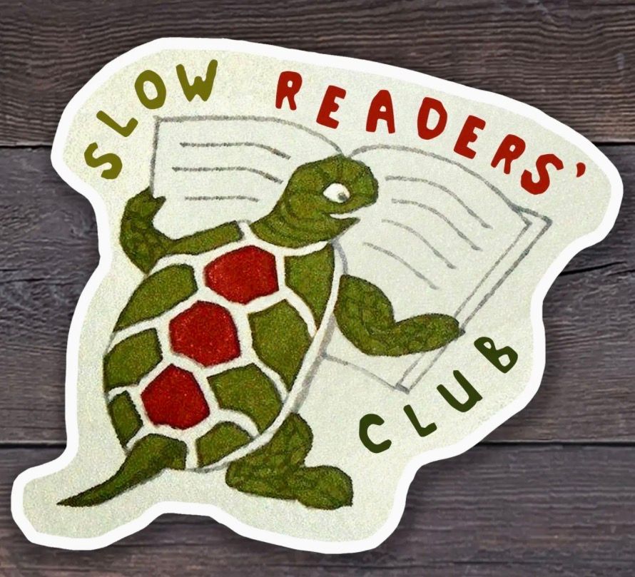 Slow Readers Club Sticker