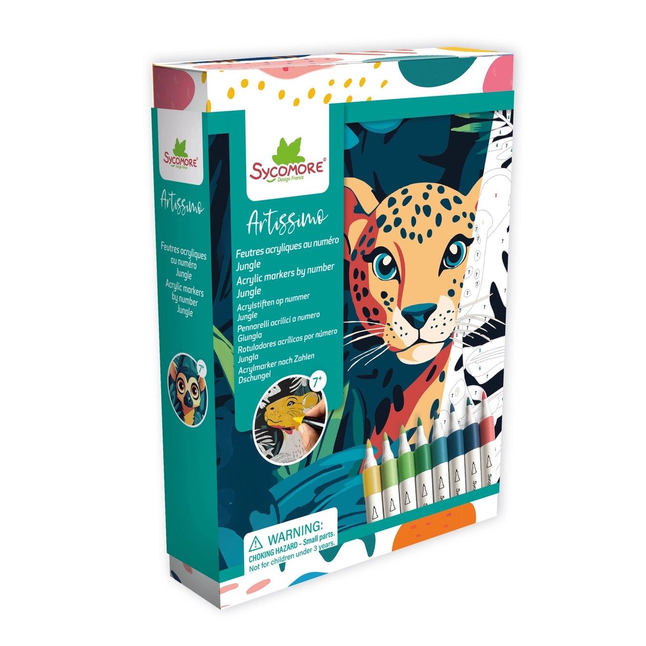 Ardissimo Acrylic Markers By Number Jungle Theme
