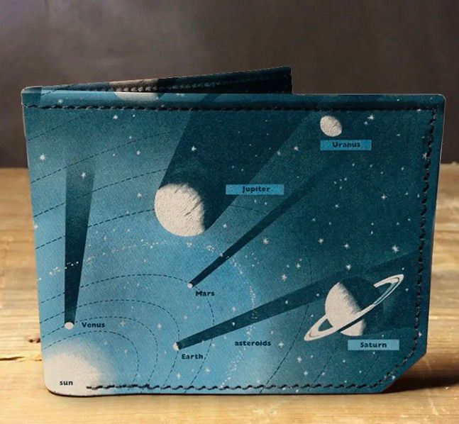 Planets - Spectrum Leather Wallet